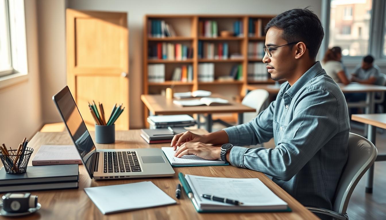 Students working in research laboratory